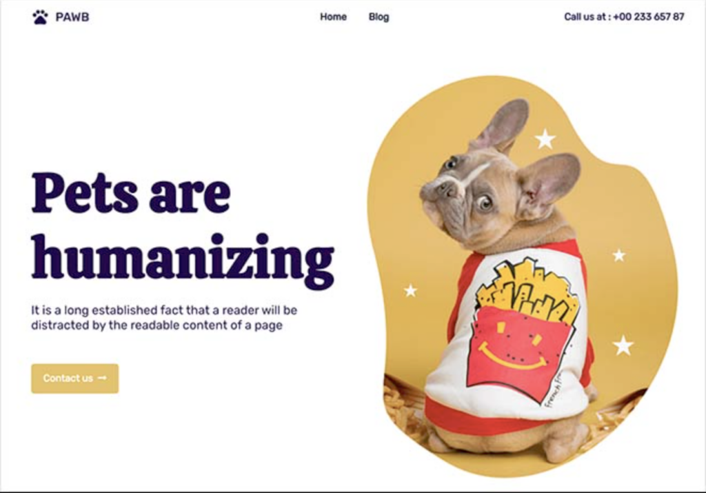 WordPress Website Templates for Pets